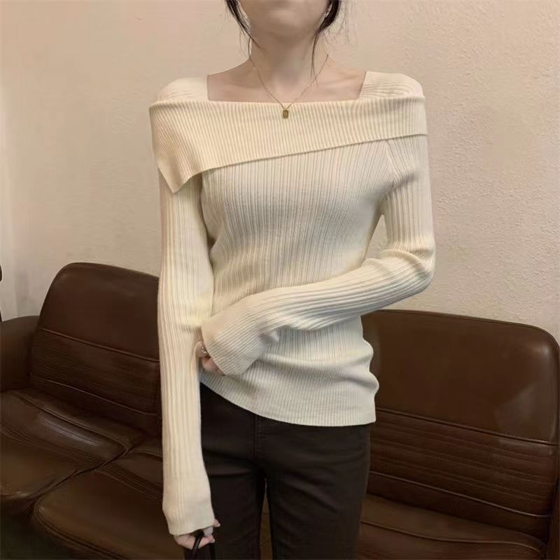 Off shoulder-tröja, bekväm och stilren överdel för kvinnor, idealisk för vardagslook.