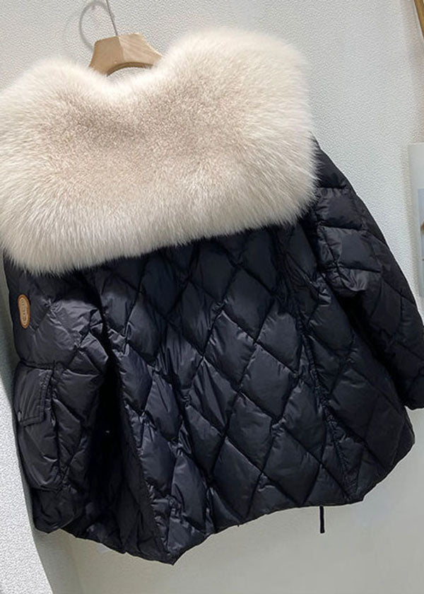 Snygg och varm oversized damsvinterjacka med fuskpäls, ett måste för kyliga dagar och mode.