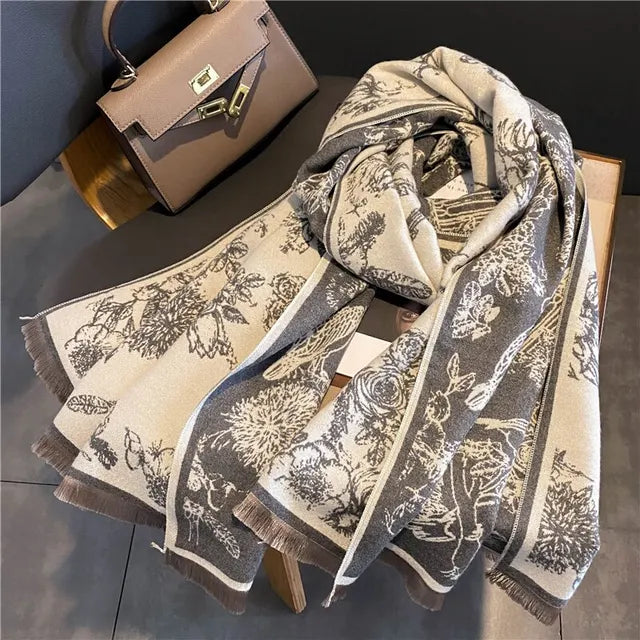 Chic pashminasjal för kvinnor. En mångsidig accessoar som lyfter din stil med tidlös elegans.