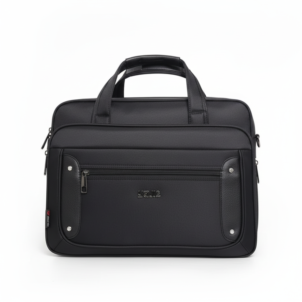 Stilren arbetsväska/reseväska som skyddar din laptop. Elegant och funktionell för professionellt bruk.