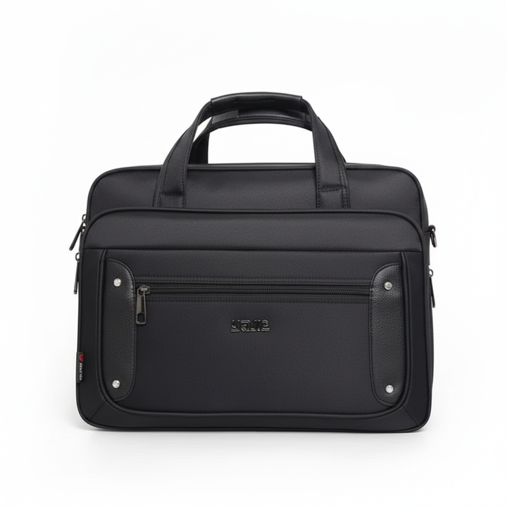 Stilren arbetsväska/reseväska som skyddar din laptop. Elegant och funktionell för professionellt bruk.