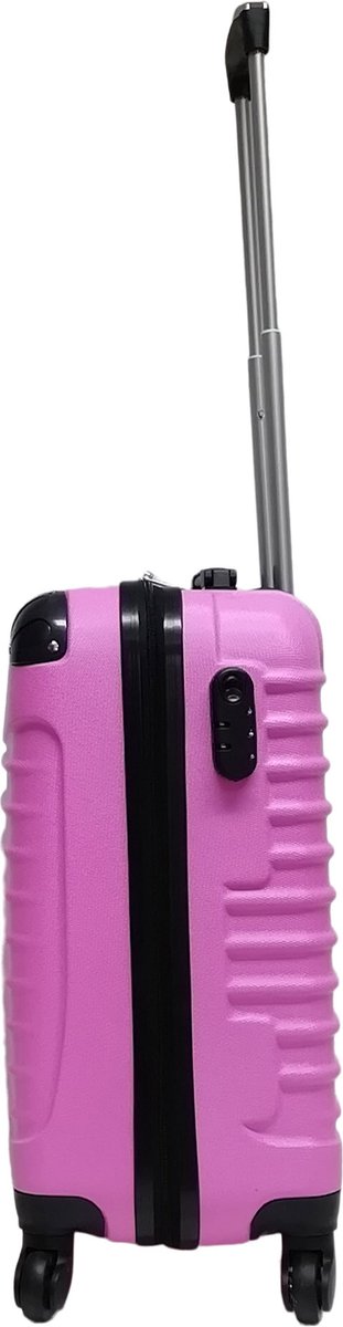 Smidigt rosa 2-delat resväskset Palermo. Rullväskor med hårt skal för enkel transport & weekendresa.