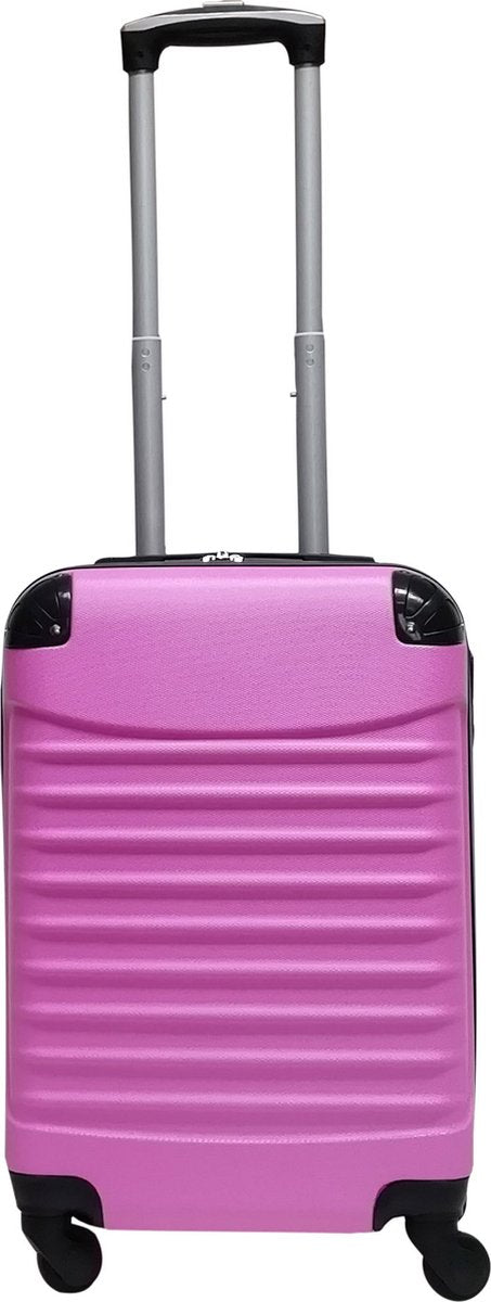 Rosa 2-delat resväskset Palermo med hårt skal. Flexibelt bagage för både kortare & längre resor.