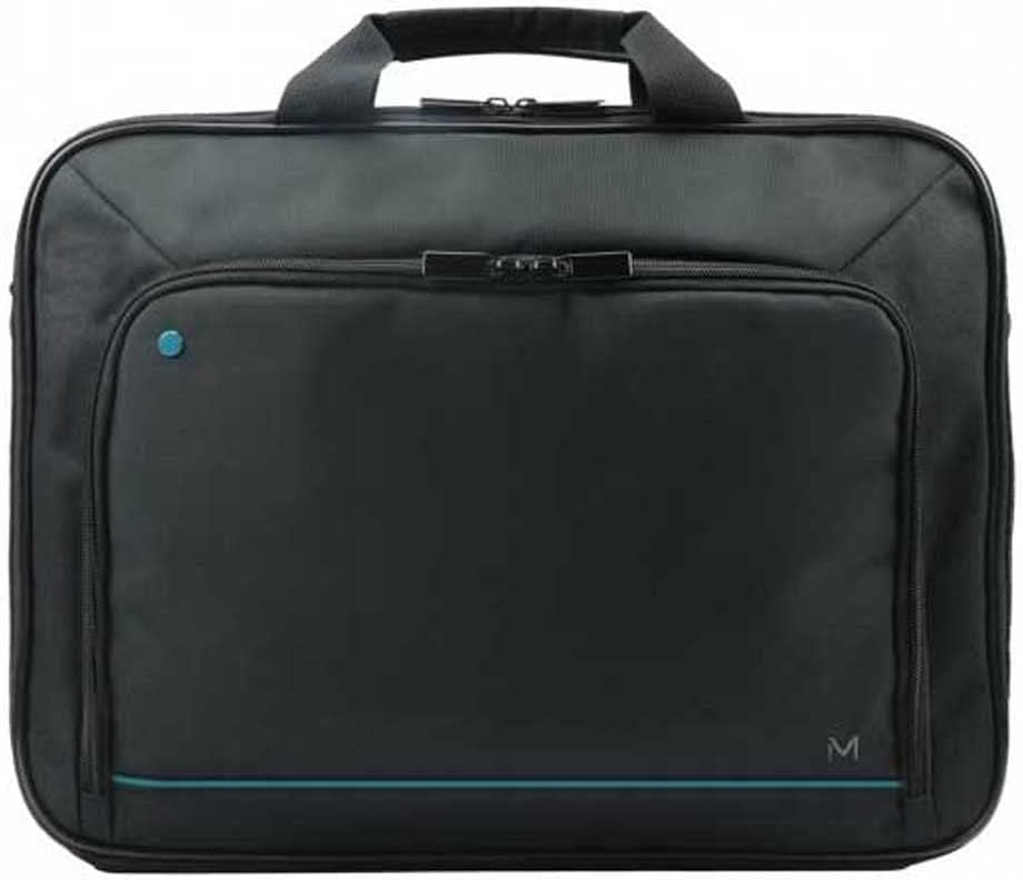 Skyddande och elegant svart datorväska för dam. Perfekt för pendling och att bära din laptop säkert.