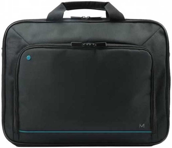 Skyddande och elegant svart datorväska för dam. Perfekt för pendling och att bära din laptop säkert.