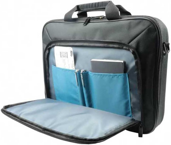 LaptopGuard elegant svart datorväska för damer. Erbjuder maximalt skydd och stil för din laptop.