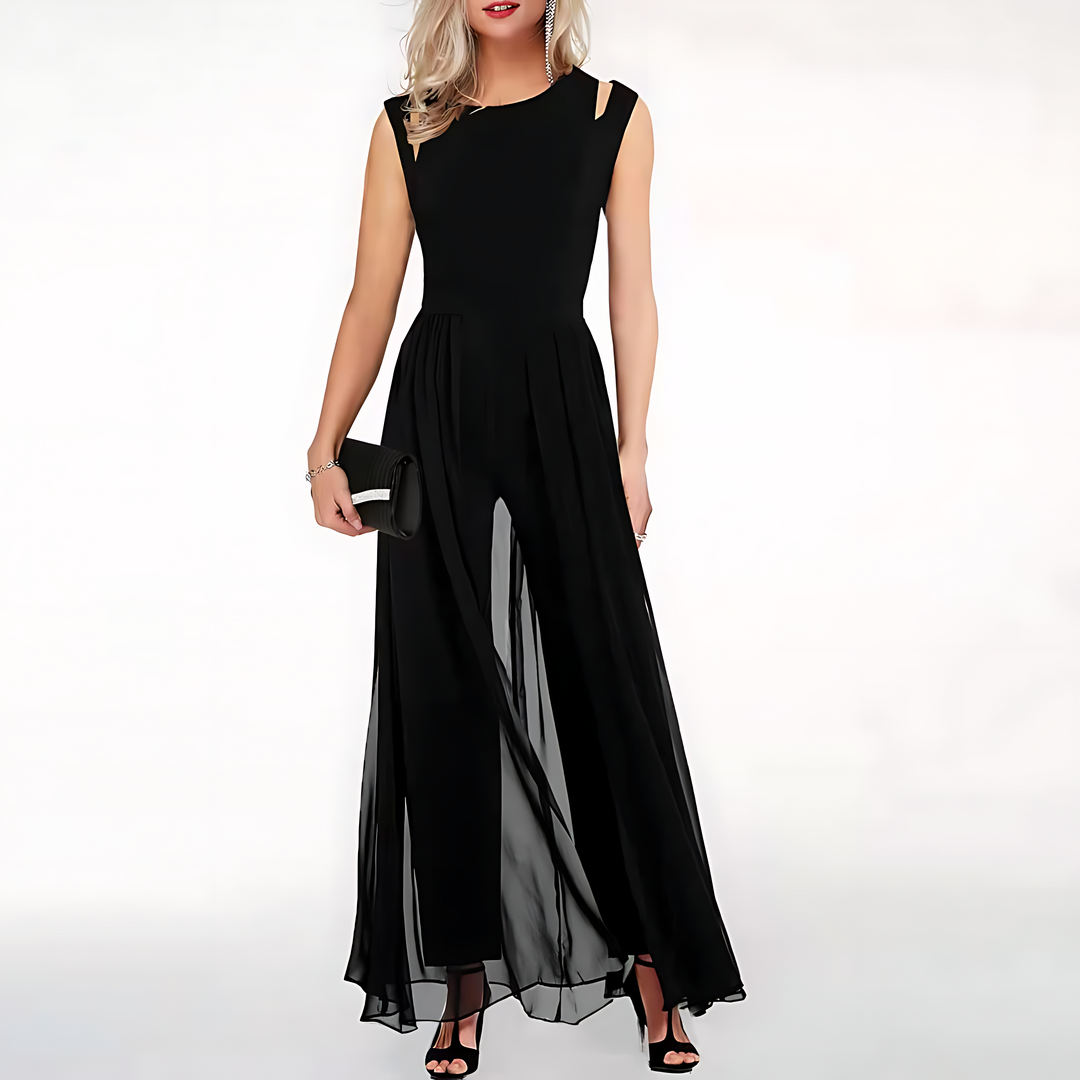 Mångsidig kvinnors jumpsuit. Bekväm och stilren för både smart casual och festkläder.