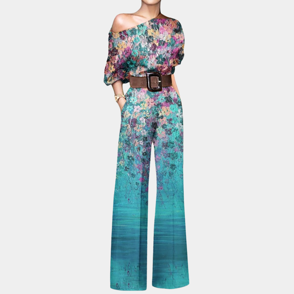Bekväm kvinnors jumpsuit för stilren komfort. En elegant vardagsbyxdress som också passar till fest.