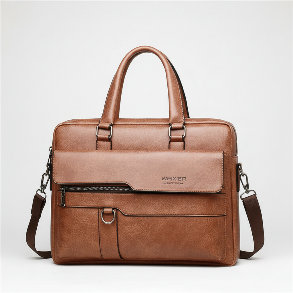 Elegant unisex laptopväska, funktionell som jobbväska, portfölj eller datorväska för den stilmedvetne.