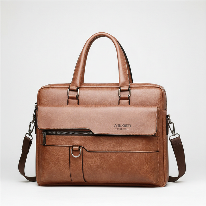Elegant unisex laptopväska, funktionell som jobbväska, portfölj eller datorväska för den stilmedvetne.