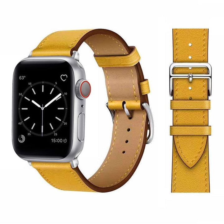 Modernt syntetläderarmband, designat för kvinnors smartklocka. Elegans och komfort i ett.