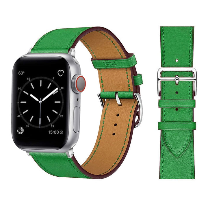 Damarmband för smartklocka i stilfullt syntetläder. Ett slitstarkt och elegant utbytesarmband.