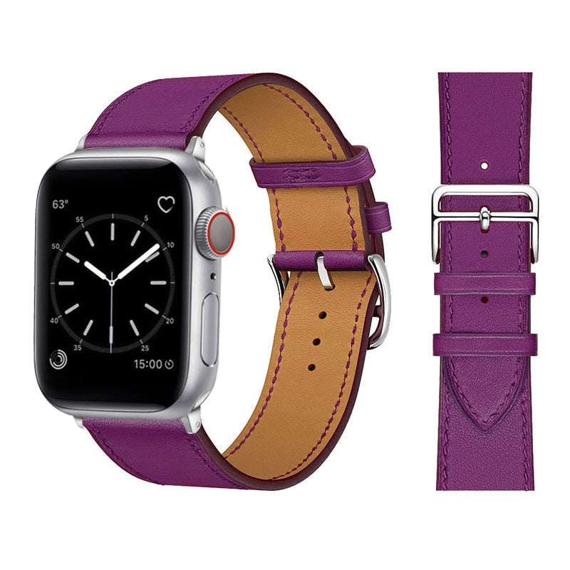 Kvinnors eleganta smartklockarmband i syntetläder. Mode och funktion möts i detta tillbehör.