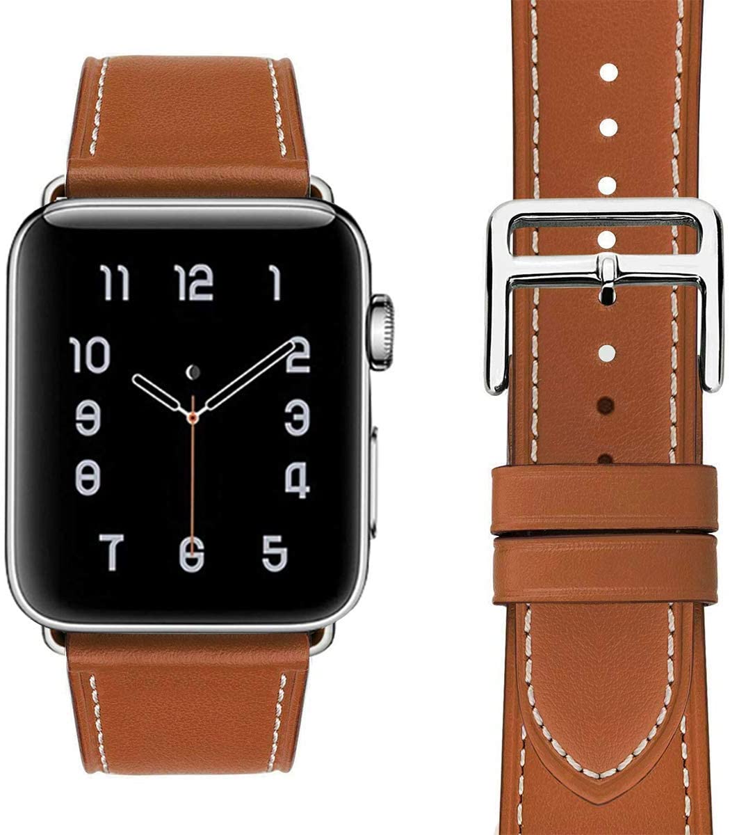 Stilfullt klockarmband i läderimitation. Förvandla din smartklocka med detta damarmband.