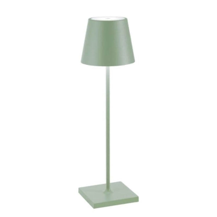 Minimalistisk trådlös bordslampa. Elegant, vattentålig LED med justerbar belysning för hemmet.