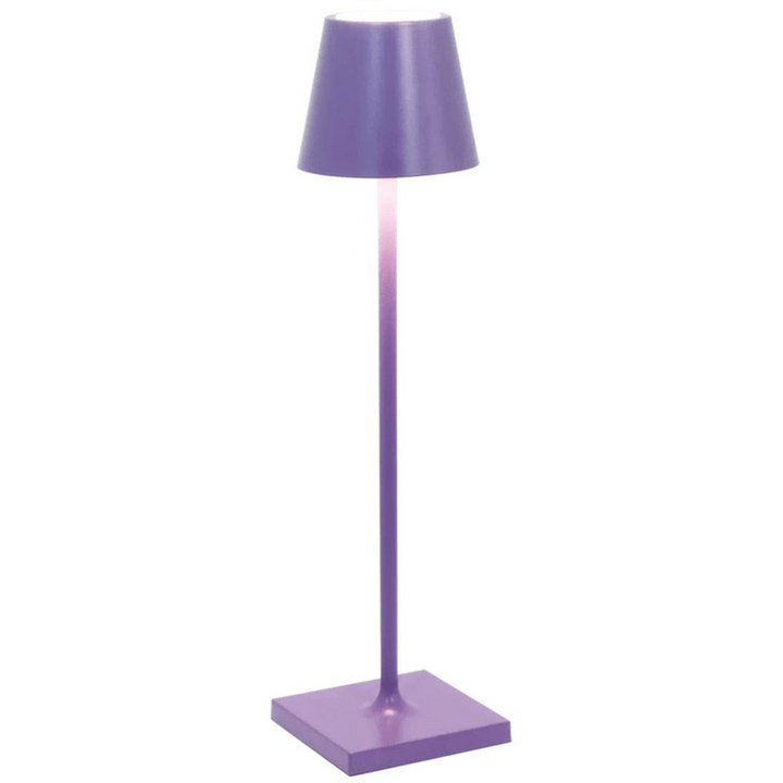 Justerbar trådlös bordslampa, vattentålig. Modern LED-designlampa för elegant heminredning, inne/ute.