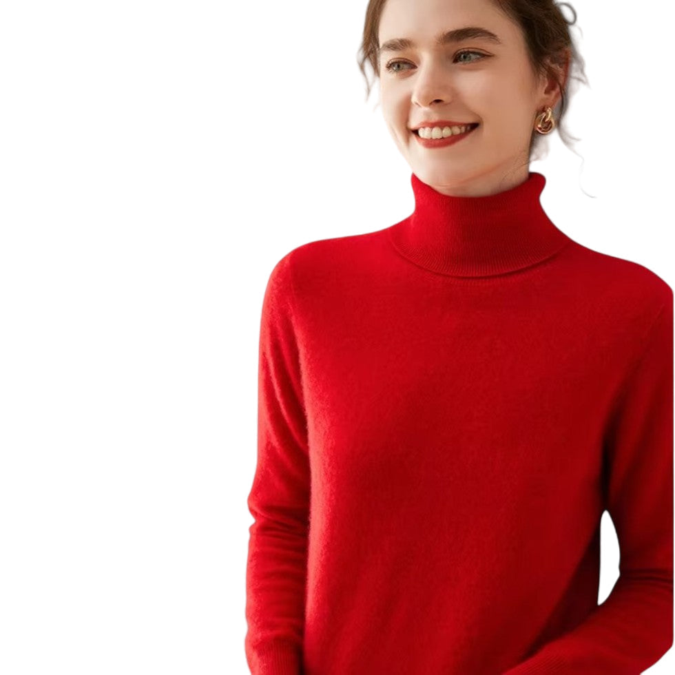 Elegant turtleneck damtröja för bekväm vardagsstil. Perfekt för kontor & fritid, stilren kvinnokläder.