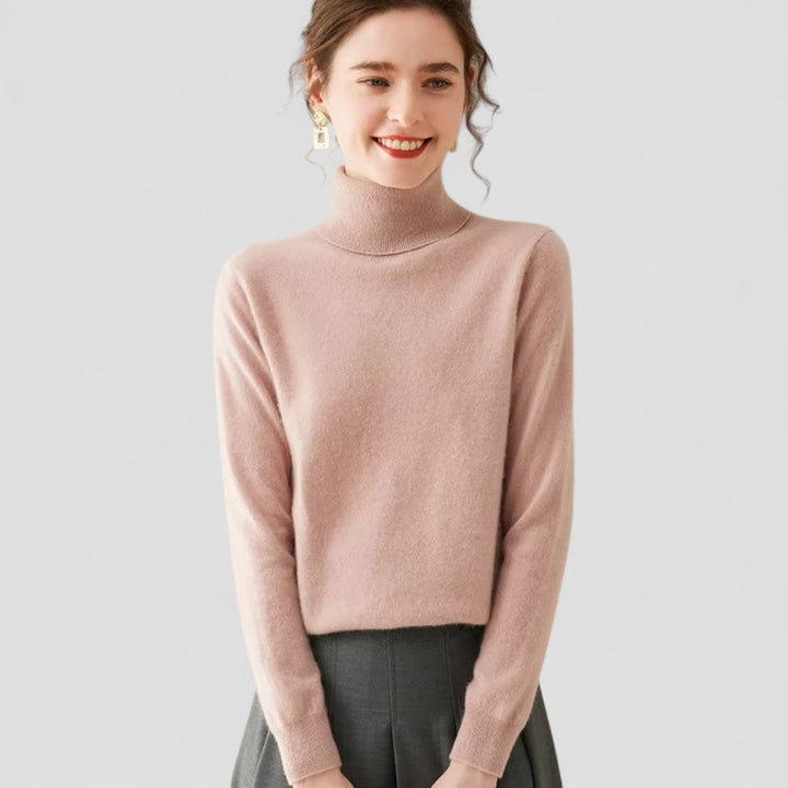 Damtröja med bekväm halskrage, perfekt som stilren underdel eller ensam för höstmode.
