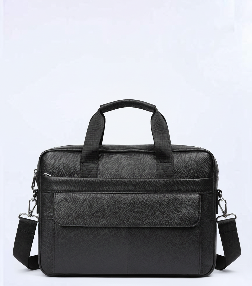 Praktisk unisex affärsväska med axelrem, idealisk för laptop, dokument & kontor.