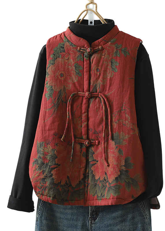 Elegant vintage damväst med fransar & unikt mönster, perfekt för stilrent dammode. Lös passform.