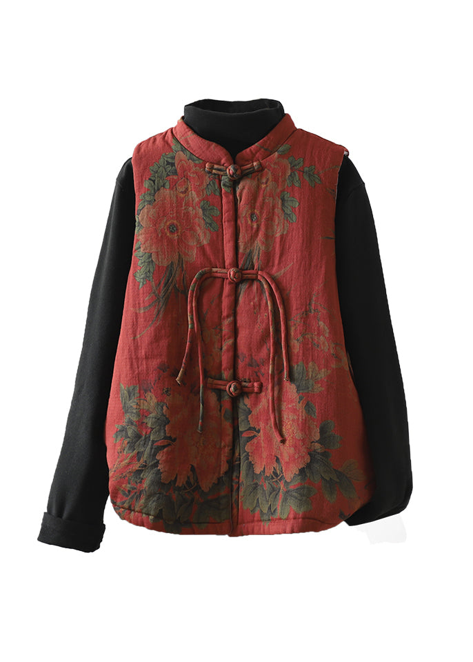 Elegant damväst i vintage-stil, unikt mönstrad med dekorativa fransar. Perfekt som stilren vinterväst.