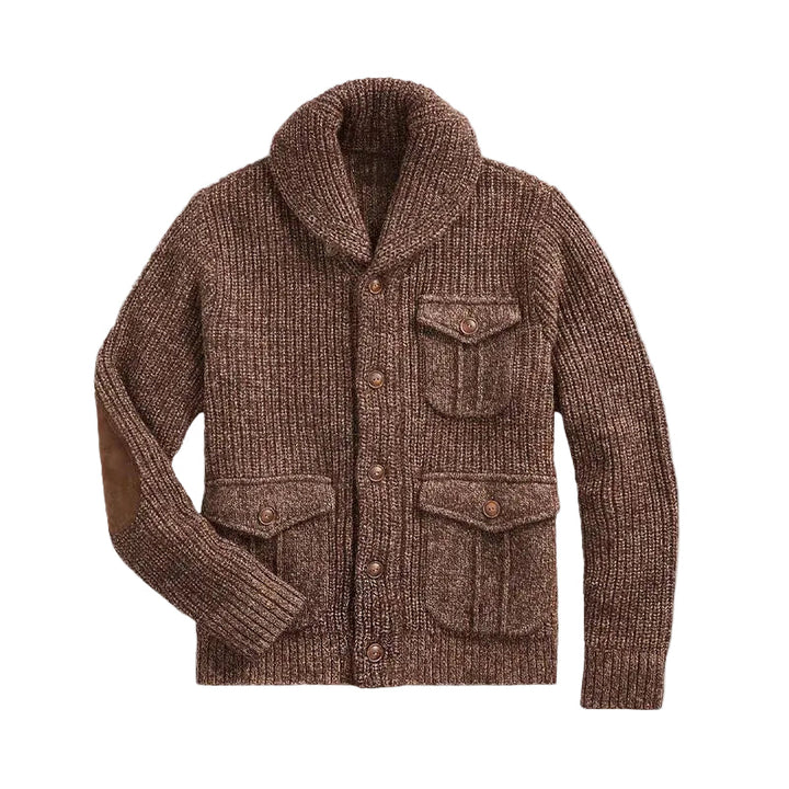 Elegant vintagekofta för kvinnor i klassisk design, perfekt för tidlös stil och värme under höst- och vintermånaderna.