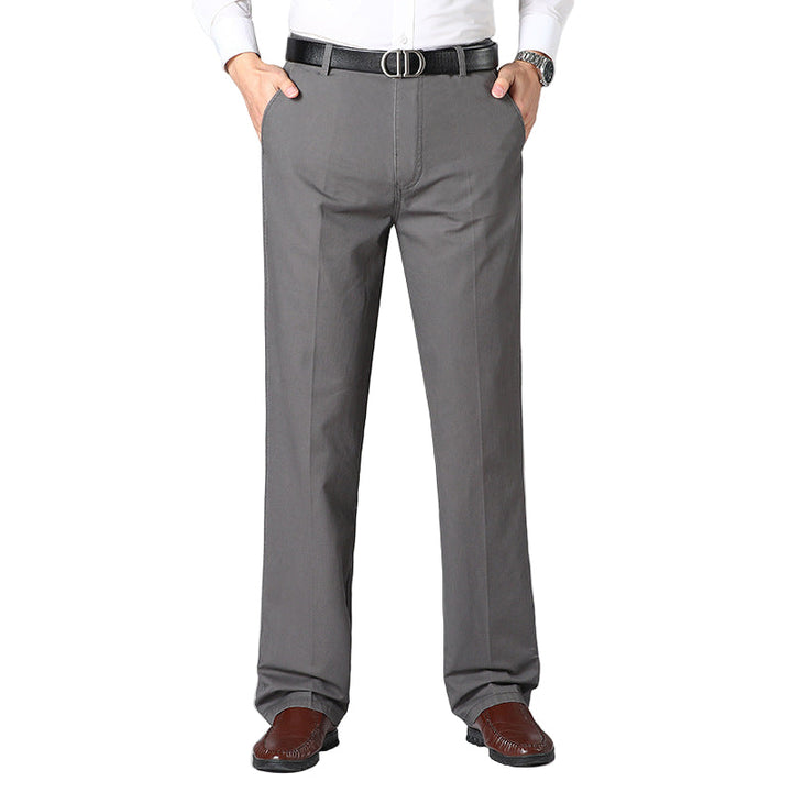 Eleganta herr kostymbyxor i modern slim fit, perfekta för kontor och formella tillfällen, ger stil & komfort.