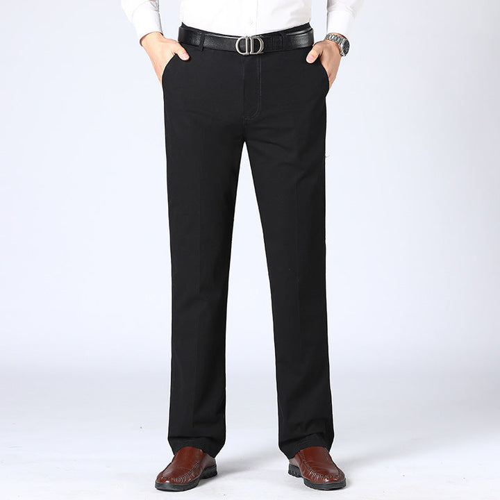 Formella herr kostymbyxor, moderna slim fit-byxor perfekta för kontor & eleganta tillfällen. Skarp look.