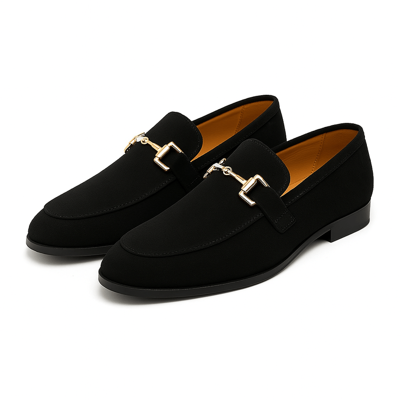 Profilbild av klassiska herr loafers i stilrent utförande, bekväma vardagsskor som passar både vår och höst.