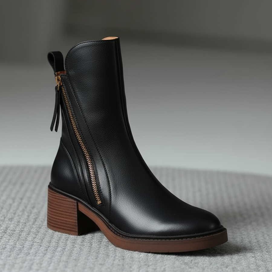 Snygga & bekväma damstövlar med klack. Bruna eleganta boots i tidlös design för alla tillfällen.