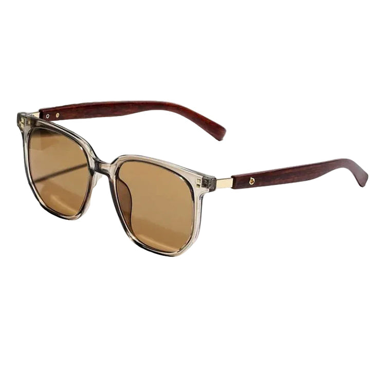Eleganta unisex vintage solglasögon med UV-skydd, perfekt som stilren modeaccessoar för sommaren.