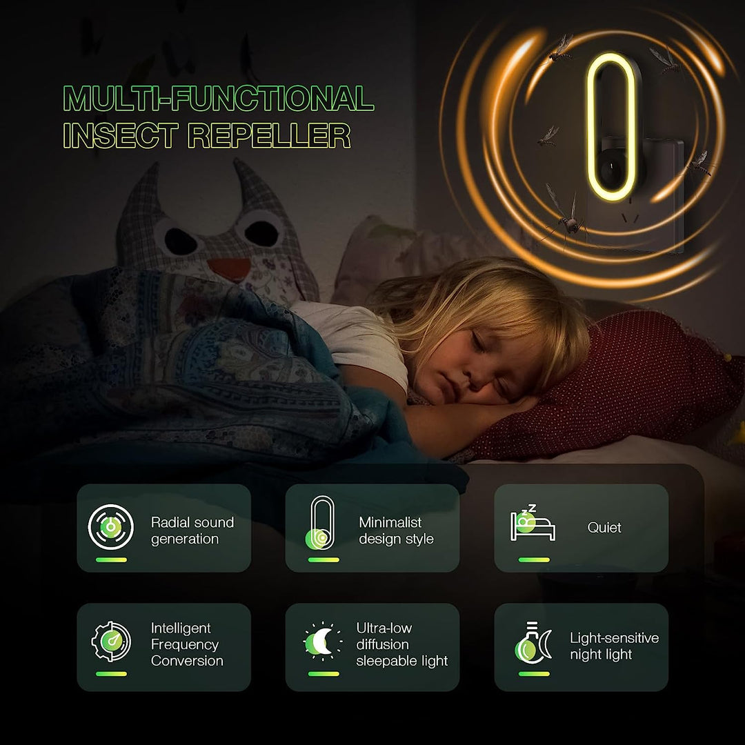 Elektrisk skadedjursbekämpning; en myggavvisare som skyddar ditt hem och utomhusområde effektivt.