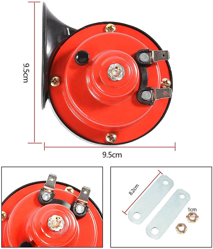 12V elektriskt lufthorn, 300 dB fordonshorn, snigelhorn. Förbättrar säkerhet vid körning av bil, lastbil.