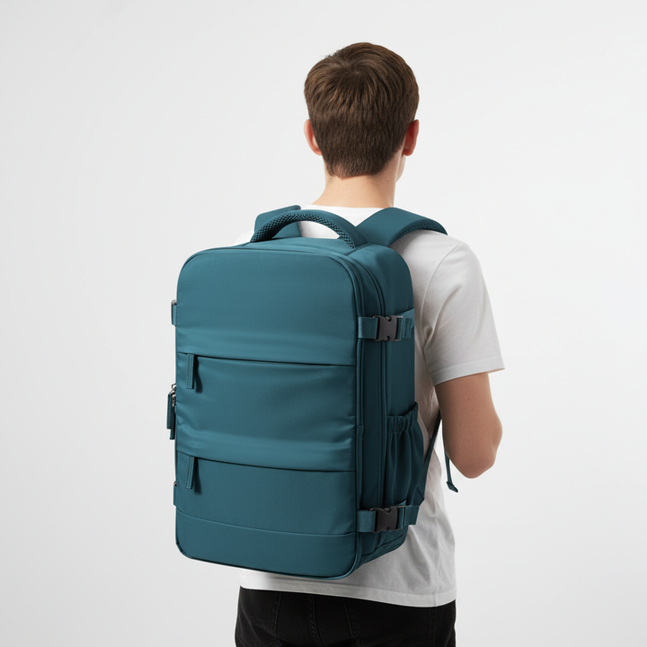 Ryggsäck CabinMate, en kompakt & organiserad laptopryggsäck. Perfekt som stilren pendlarväska & handbagage.