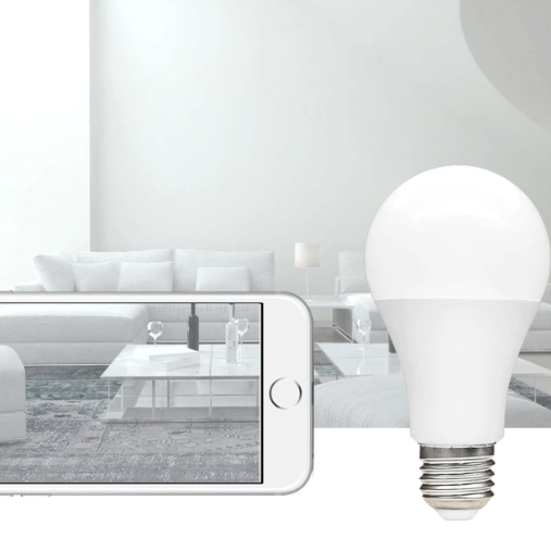 Vit E27 LED-lampa. Används som nödlampa, ger trygg och energisnål belysning.