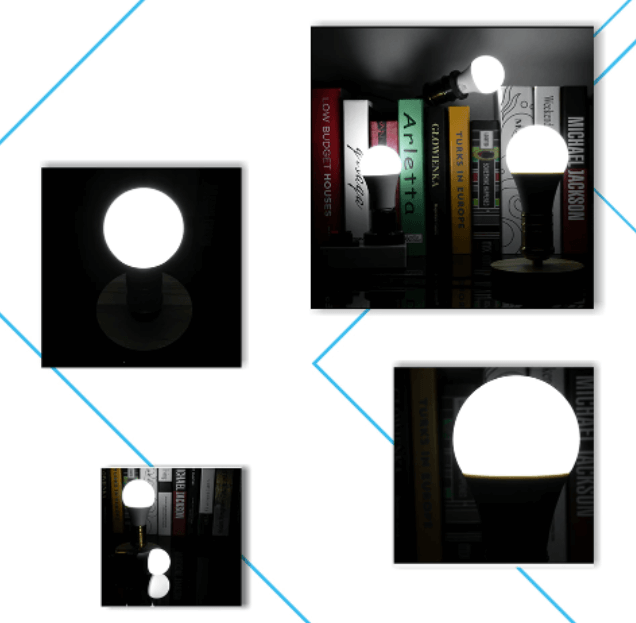 Modern E27 LED-nödlampa för trygga hem. Energieffektiv inomhusbelysning.