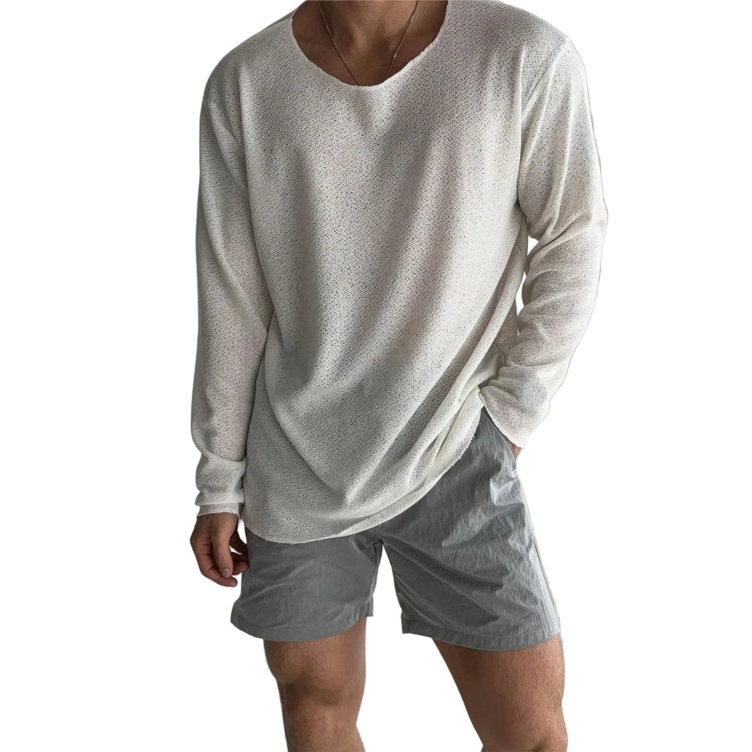 Enfärgad casual herrskjorta för en avslappnad vardagslook. Mjuk och bekväm vardagsskjorta i herrmode.