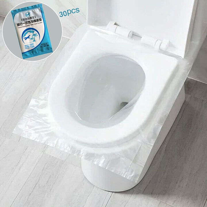 Lätta engångs toalettskydd för maximal hygien. Ett måste för resor, camping och offentliga toaletter.