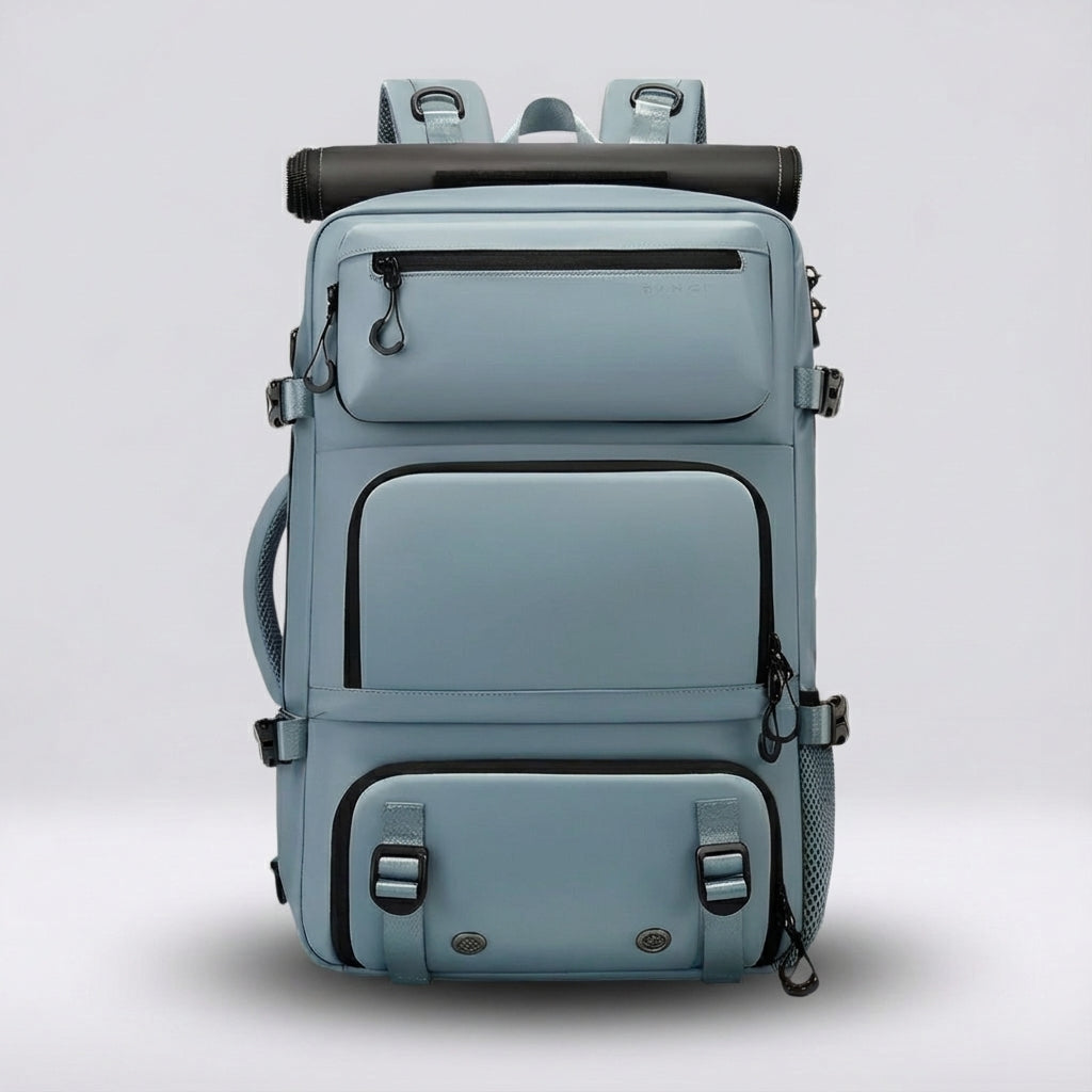 Robust Safebound ryggsäck, vattentät weekendväska med laptopfack, designad för sport och fritid.