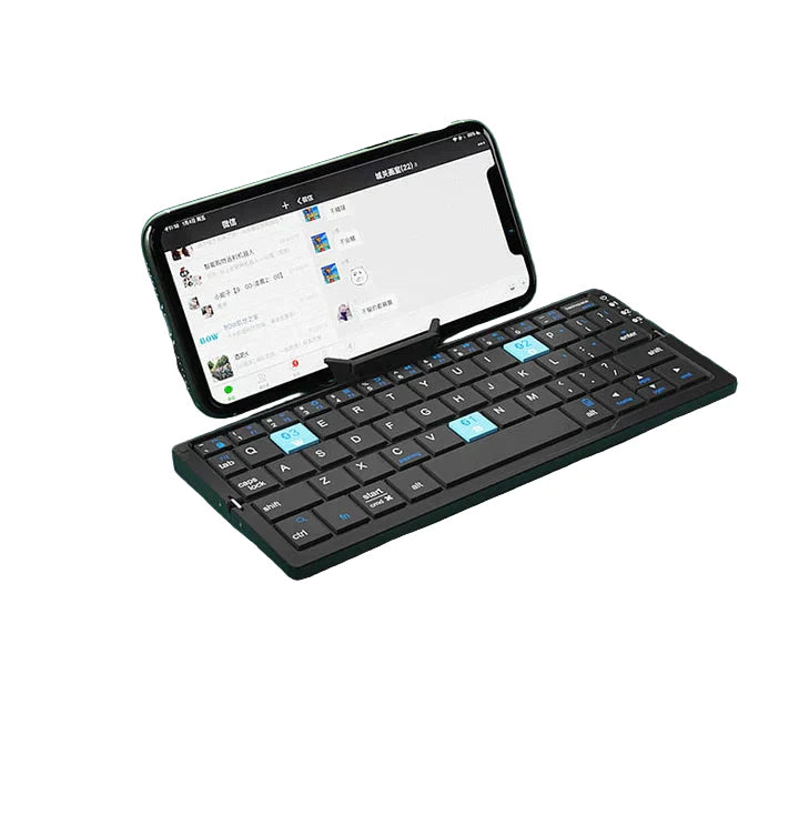 Ergonomiskt trådlöst Bluetooth-tangentbord för mobil & surfplatta, nordisk layout för produktivitet.