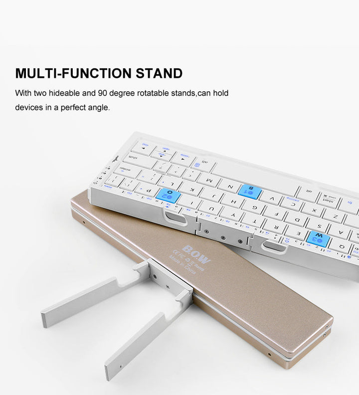 Ergonomiskt trådlöst tangentbord för mobil & surfplatta, designat för bekväm och effektiv skrivupplevelse.