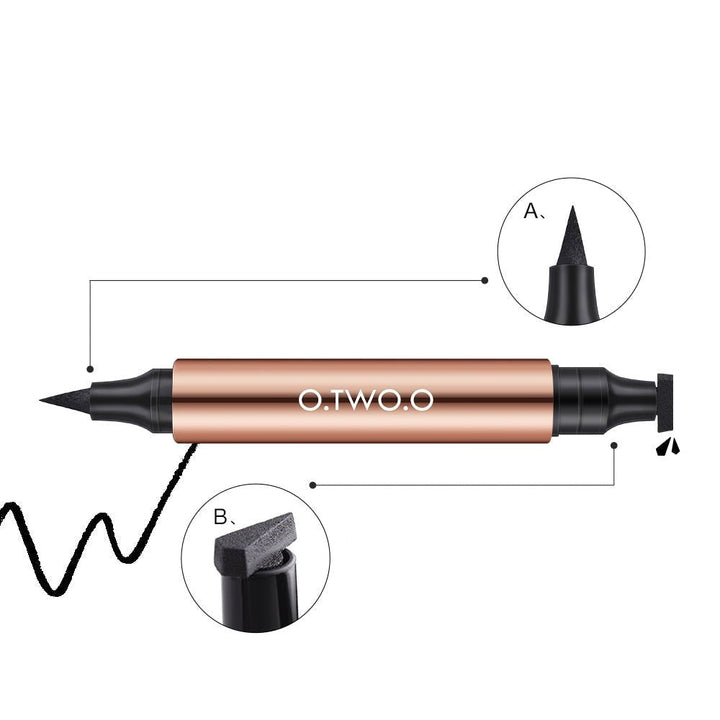 Eyeliner-stämpel för exakta och symmetriska eyeliner-vingar varje gång. Vattenfast skönhetskosmetika för smink.