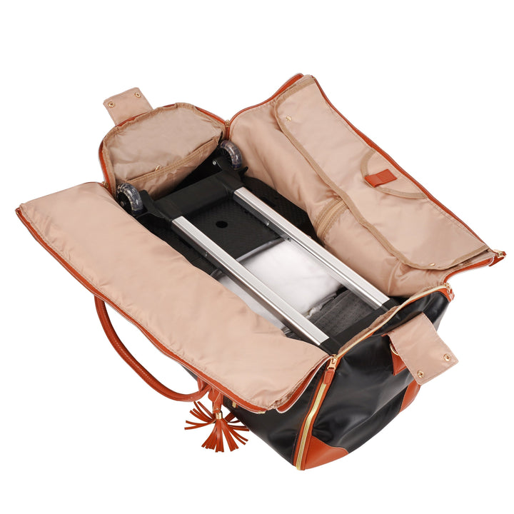 Lättviktigt hopfällbart bagage med hjul, idealiskt för smidig packning och enkel resetransport.