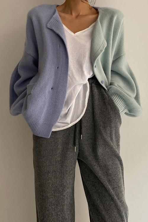 Långärmad, färgglad drop shoulder-tröja för dam i avslappnad stil. Perfekt för vår- och höstoutfits.