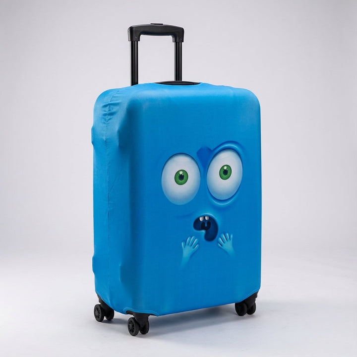 Skydda din resväska under flygresan med detta elastiska och tryckta bagageöverdrag. Gör bagaget lätt att identifiera.