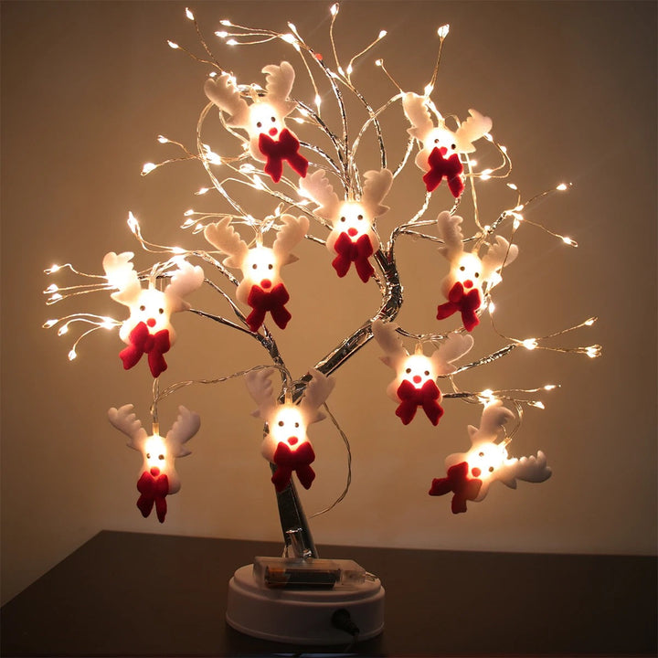 Julbelysning LED-ljusslinga med varmvitt sken, perfekt som inomhusbelysning för en festlig jul.