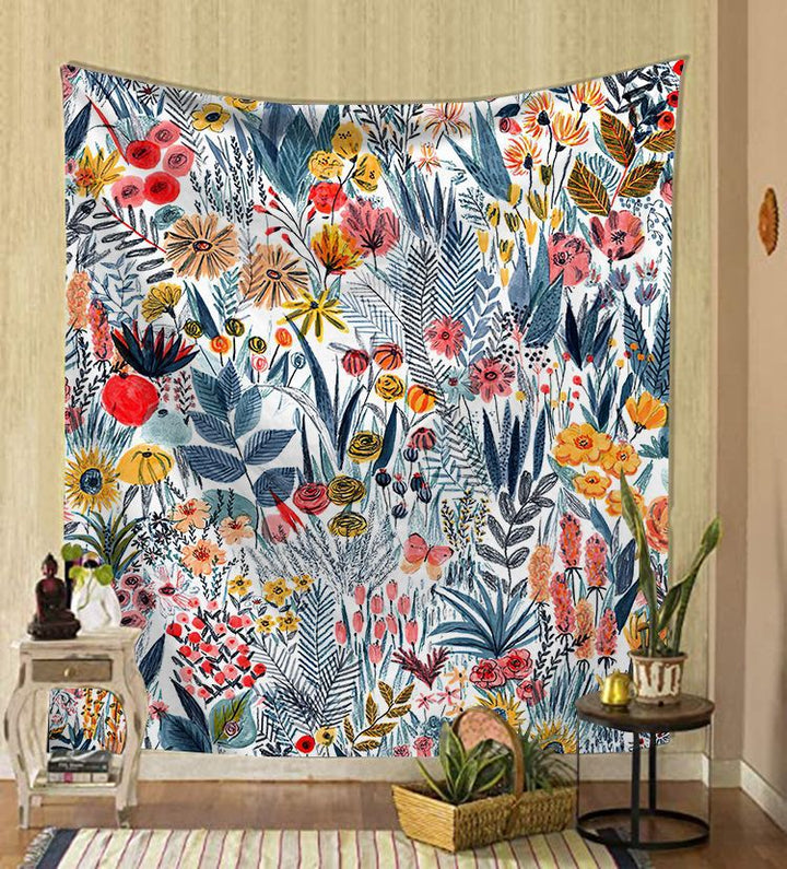 Textil väggdekoration: Fantasy mönster väggväv i mjuk flanell. Lätt att montera.