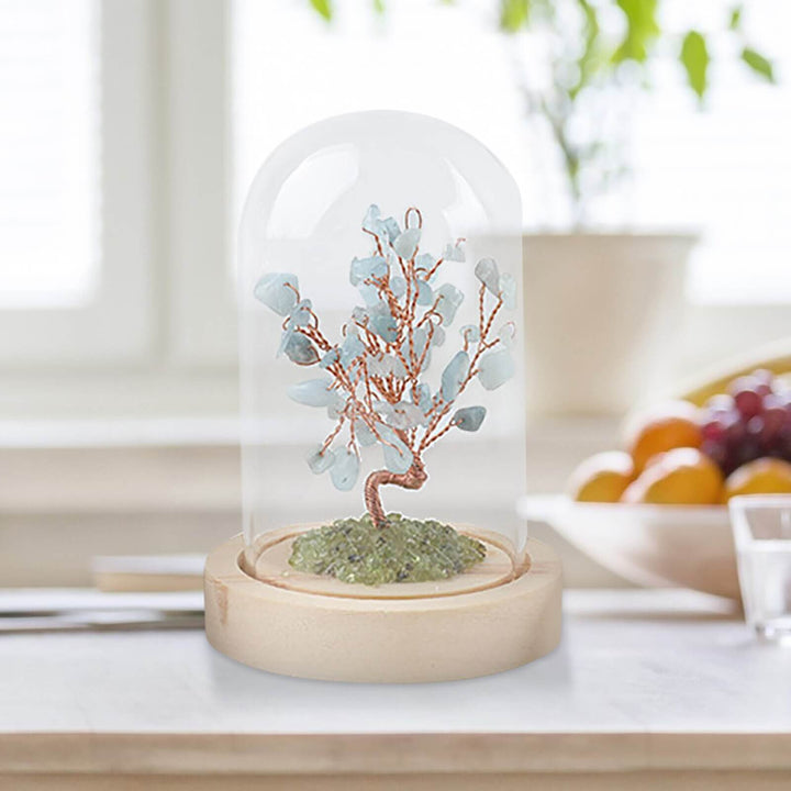 Vackert Feng Shui kristallträd som sprider positiv energi, harmoni och healing i ditt hem.