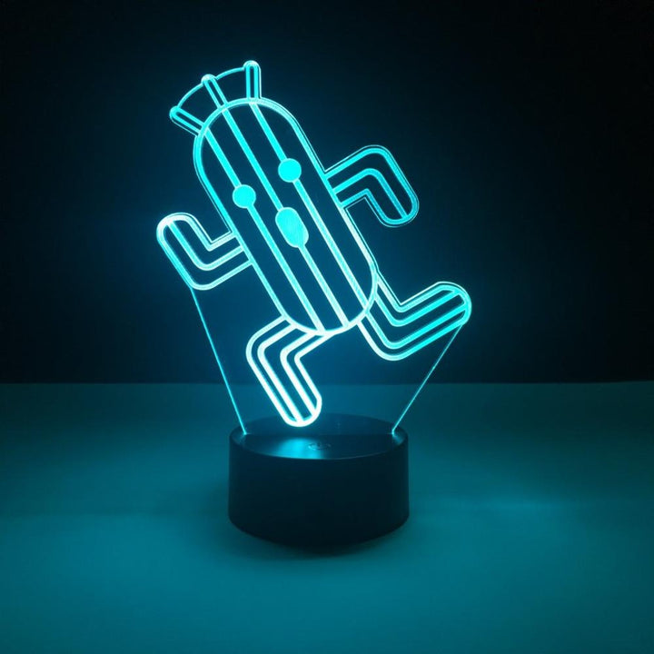 Unik Final Fantasy 3D LED-lampa i akryl. Perfekt julklapp eller present för gaming-entusiaster och heminredning.