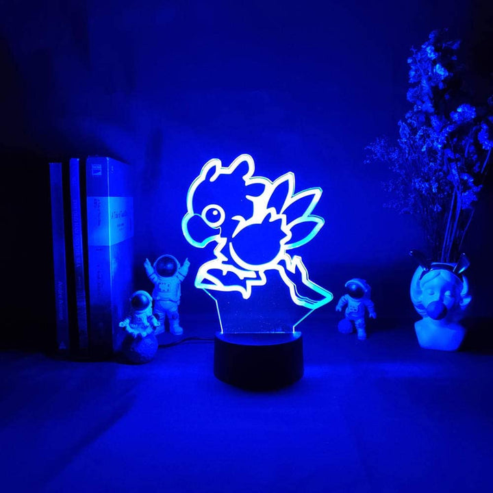 Final Fantasy 3D LED-lampa med mjukt sken. Akrylnattlampa som lyser upp spelrummet och skapar mysig gamingatmosfär.
